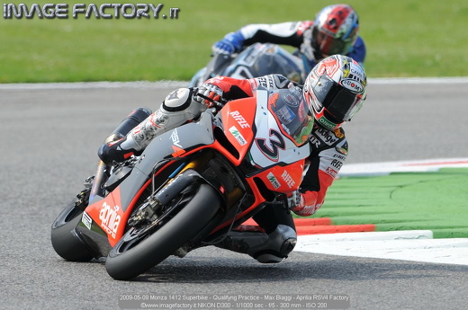 2009-05-09 Monza 1412 Superbike - Qualifyng Practice - Max Biaggi - Aprilia RSV4 Factory